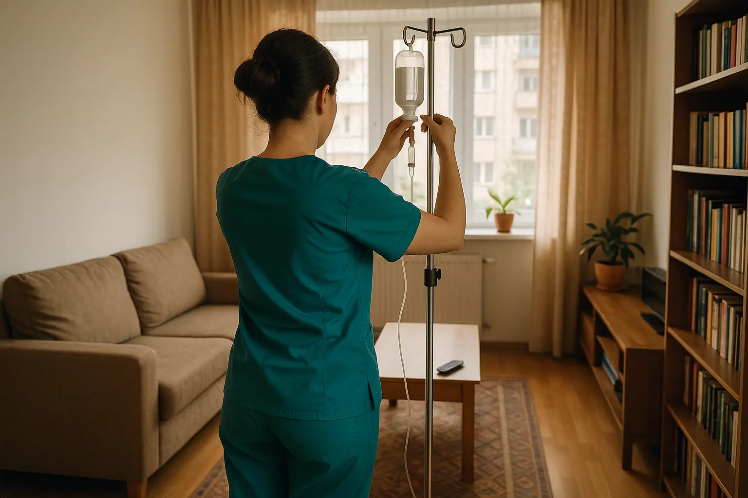 Perfuzii la domiciliu în București